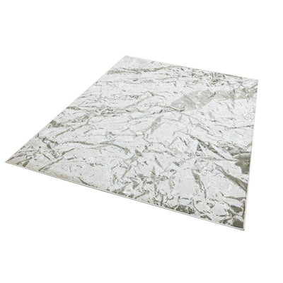 Aurora Satin AU09 Modern Abstract Rugs in Gold Yellow-Esme Furnishings