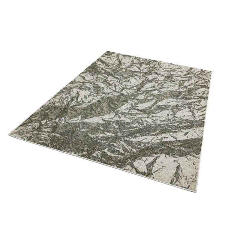 Aurora Satin AU09 Modern Abstract Rugs in Gold Yellow-Esme Furnishings