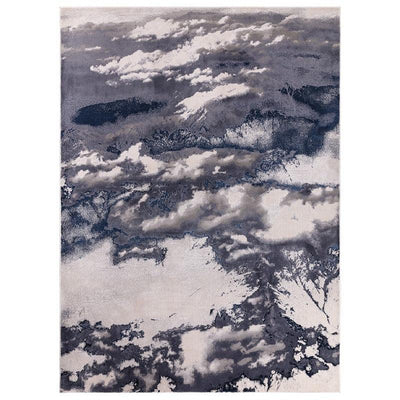 Aurora Storm AU20 Marble Rugs in Blue-Esme Furnishings