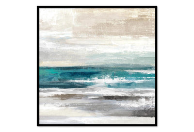 Large Abstract Oil on Canvas 02 with a Black Frame-Esme Furnishings
