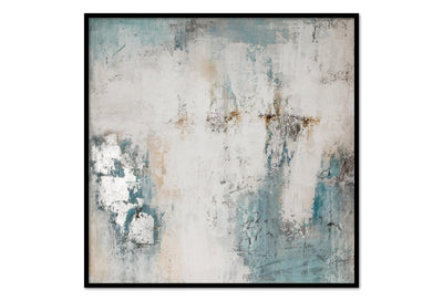 Palette Knife Textures Oil on Canvas 08 with a Black Frame-Esme Furnishings
