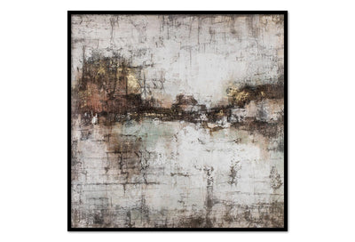 Palette Knife Textures Oil on Canvas 10 with a Black Frame-Esme Furnishings
