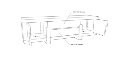 Zhoosh Media Unit-Esme Furnishings