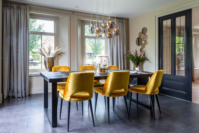 Richmond Blax Oak and Iron Dining Table 200cm-Belmont Interiors