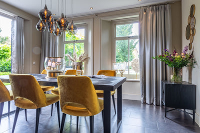 Richmond Blax Oak and Iron Dining Table 200cm-Belmont Interiors