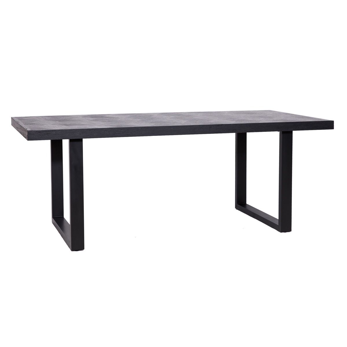 Richmond Blax Oak and Iron Dining Table 200cm-Belmont Interiors