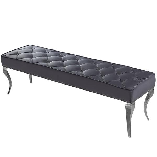 Louis Black Marble 180CM Dining Table + Grey Lion Chairs, 160cm Bench Option-Esme Furnishings