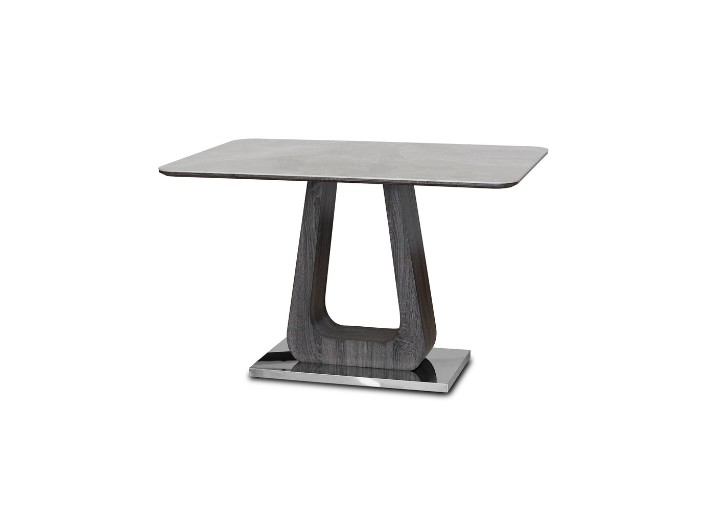Zermatt 120cm Ceramic Grey Marble Dining Table-Esme Furnishings
