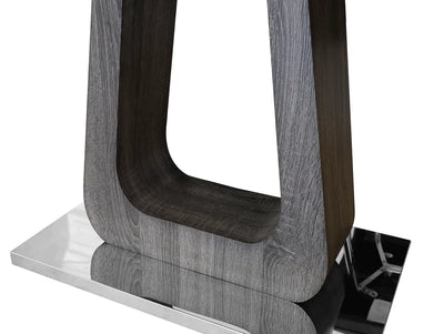 Zermatt 160-200cm Extending Ceramic Grey Marble Dining Table-Esme Furnishings