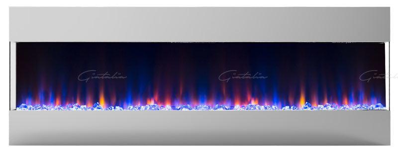 Mirage Panoramic Electric Media Wall HD LED Mantel Inset Fire Grey - 42"-Esme Furnishings