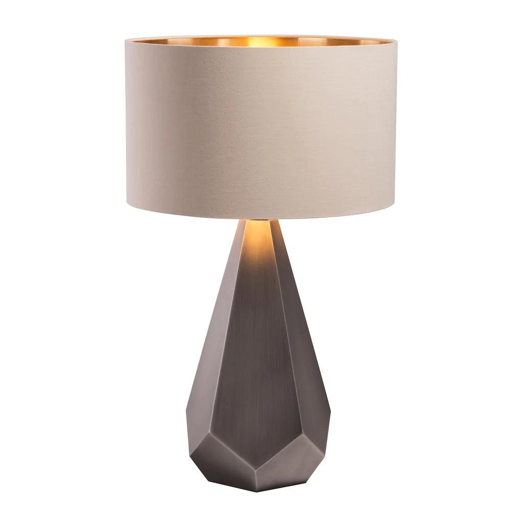 RV Astley Agato Table Lamp With Gunmetal Finish-Esme Furnishings