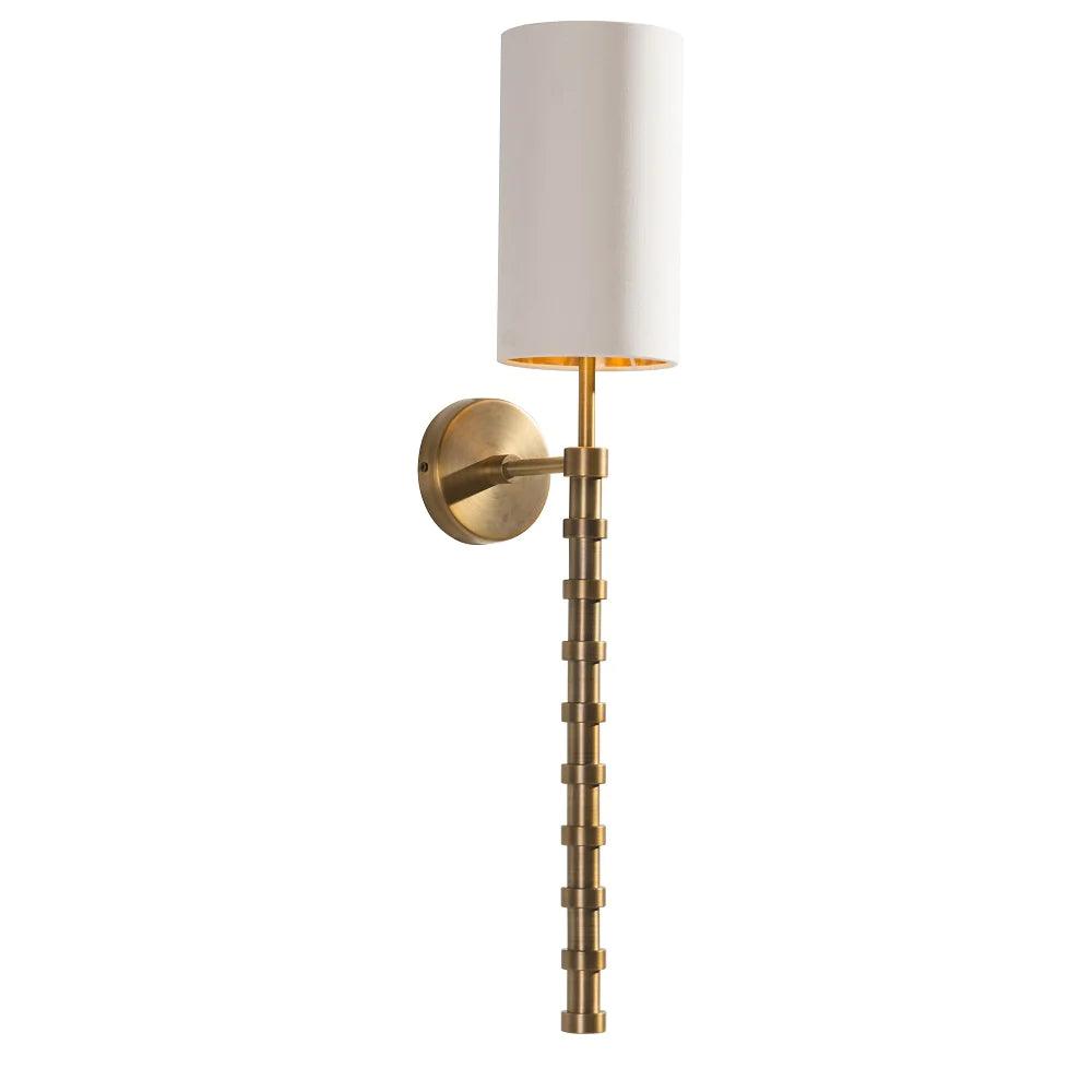 RV Astley Brenta Wall Lamp with Antique Brass Finish-Esme Furnishings