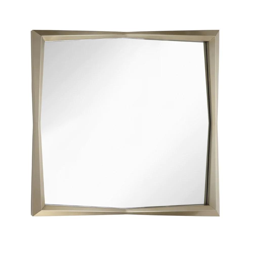 RV Astley Douai Mirror With Brushed Brass Effect Stainless Steel-Esme Furnishings