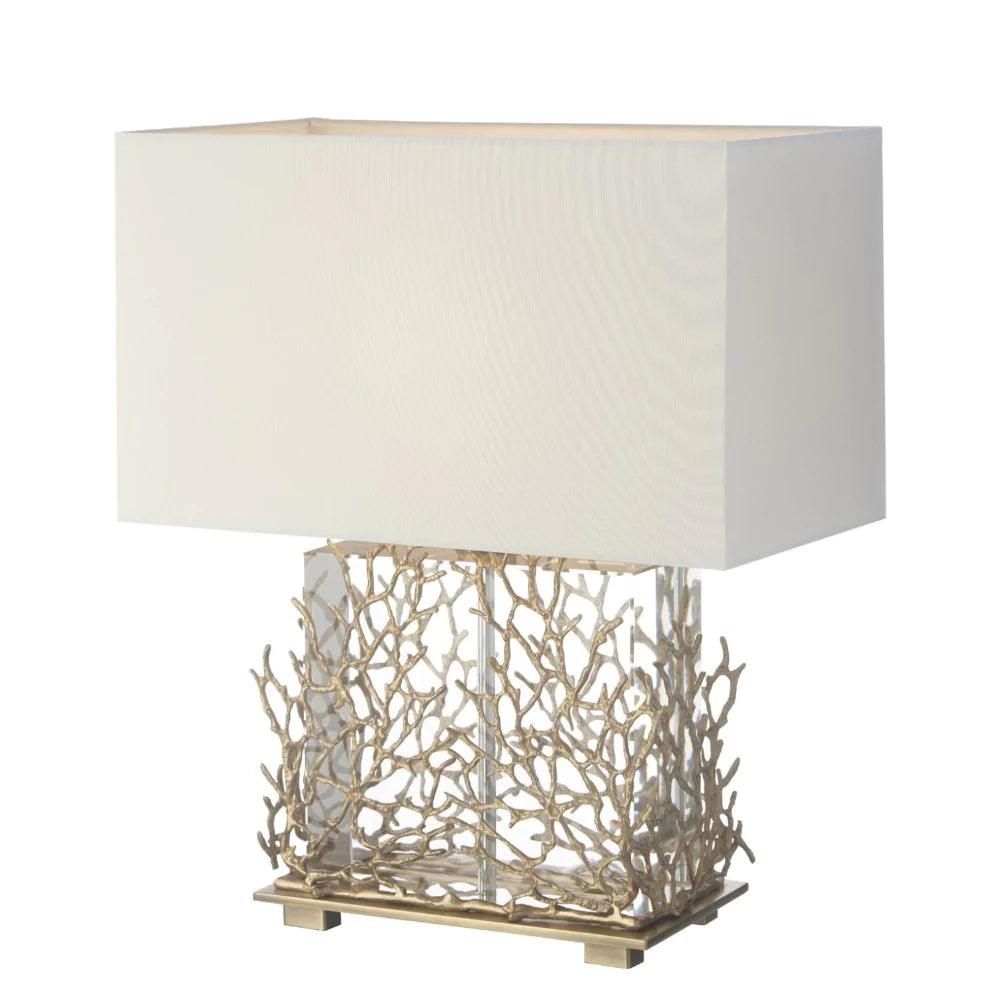 RV Astley Gable Table Lamp with Crystal-Esme Furnishings