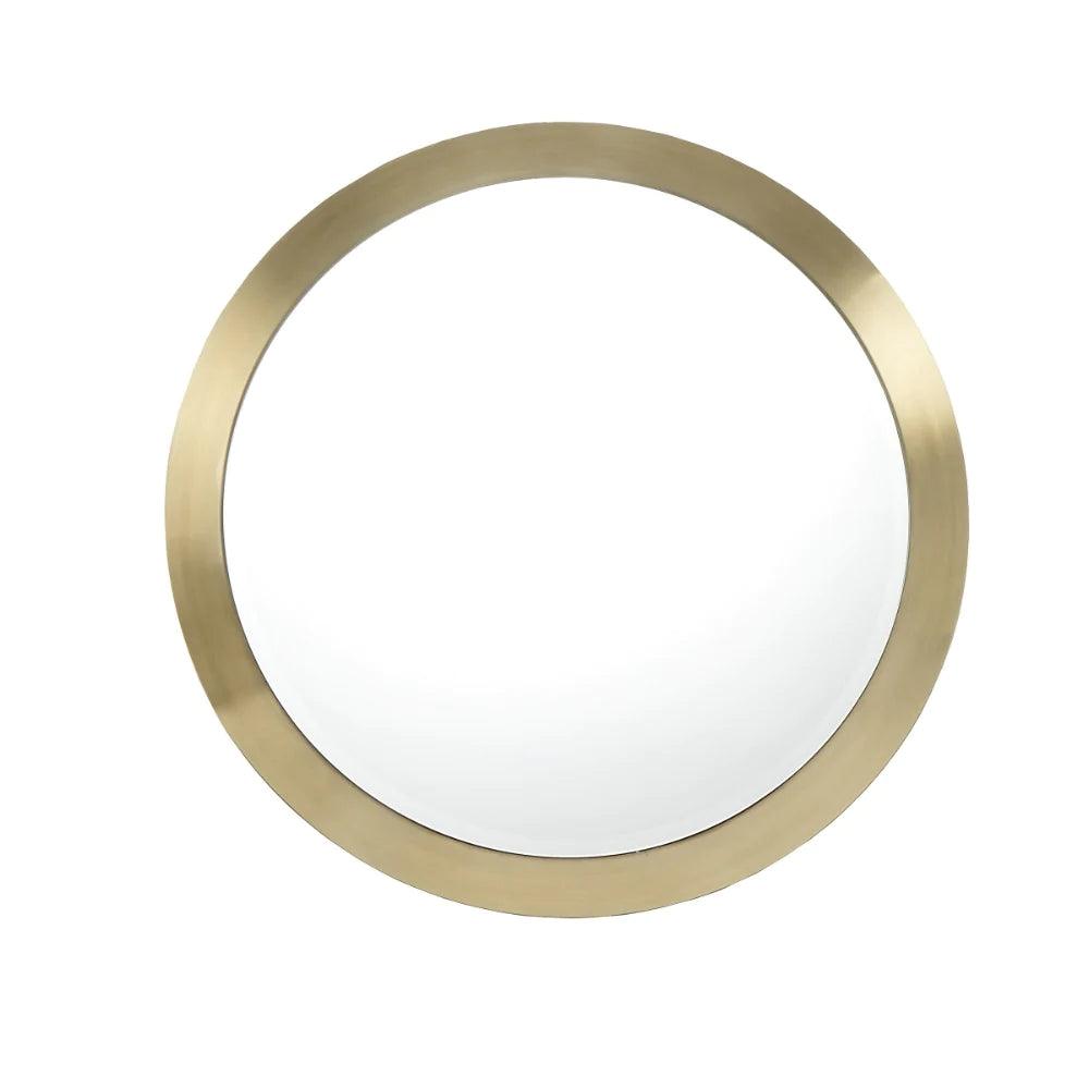 RV Astley Macon Mirror With Brushed Brass Effect Stainless Steel-Esme Furnishings