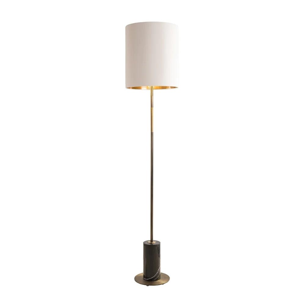 RV Astley Maxone Floor Lamp with Black Marble-Esme Furnishings
