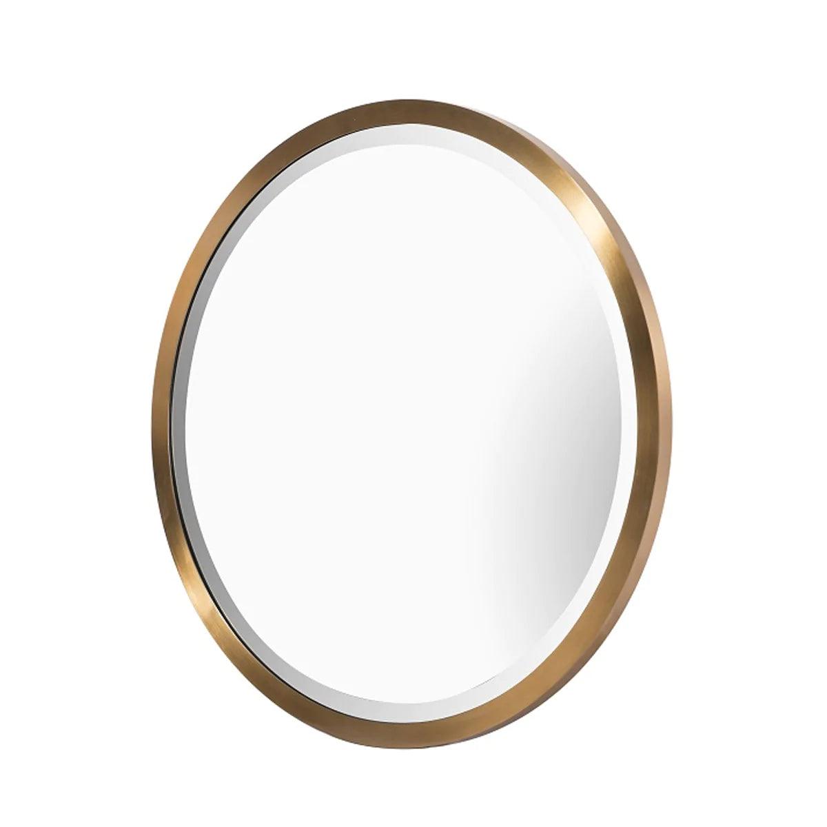 RV Astley Rabou Wall Mirror Brass Finish-Esme Furnishings