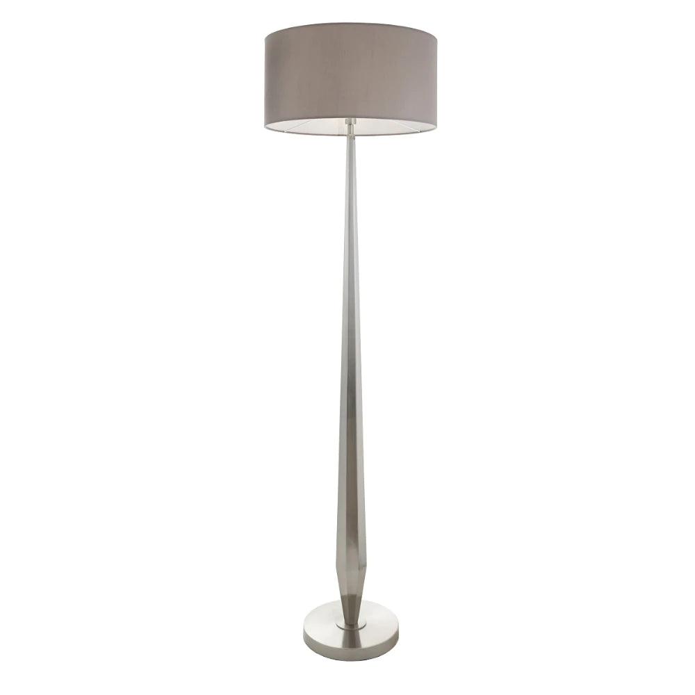 RV Astley Aisone Brushed Nickel Floor Lamp-Esme Furnishings