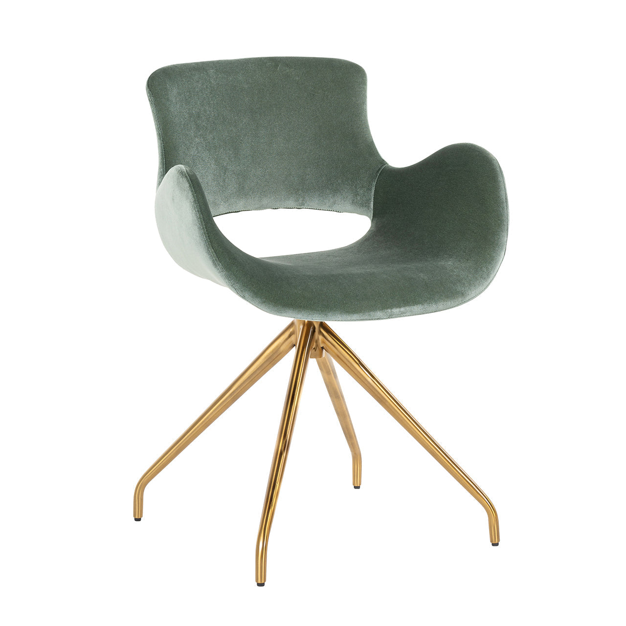 Richmond Chair Sierra Jade Velvet Swivel-Belmont Interiors