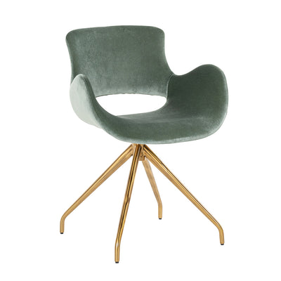 Richmond Chair Sierra Jade Velvet Swivel-Belmont Interiors