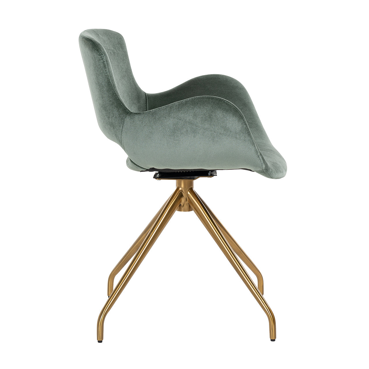 Richmond Chair Sierra Jade Velvet Swivel-Belmont Interiors