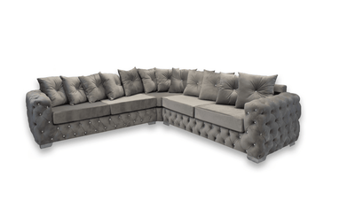 Aston Plush Velvet Sofa Range Collection, 3 Seater, 2 Seater, Corner Sofa-Esme Furnishings