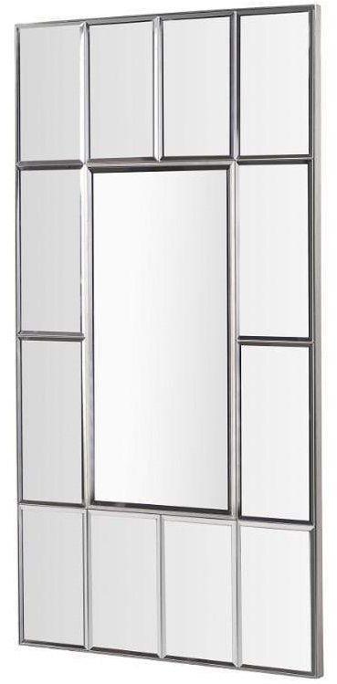 RV Astley Selenga Brushed Nickel Finish Mirror-Esme Furnishings