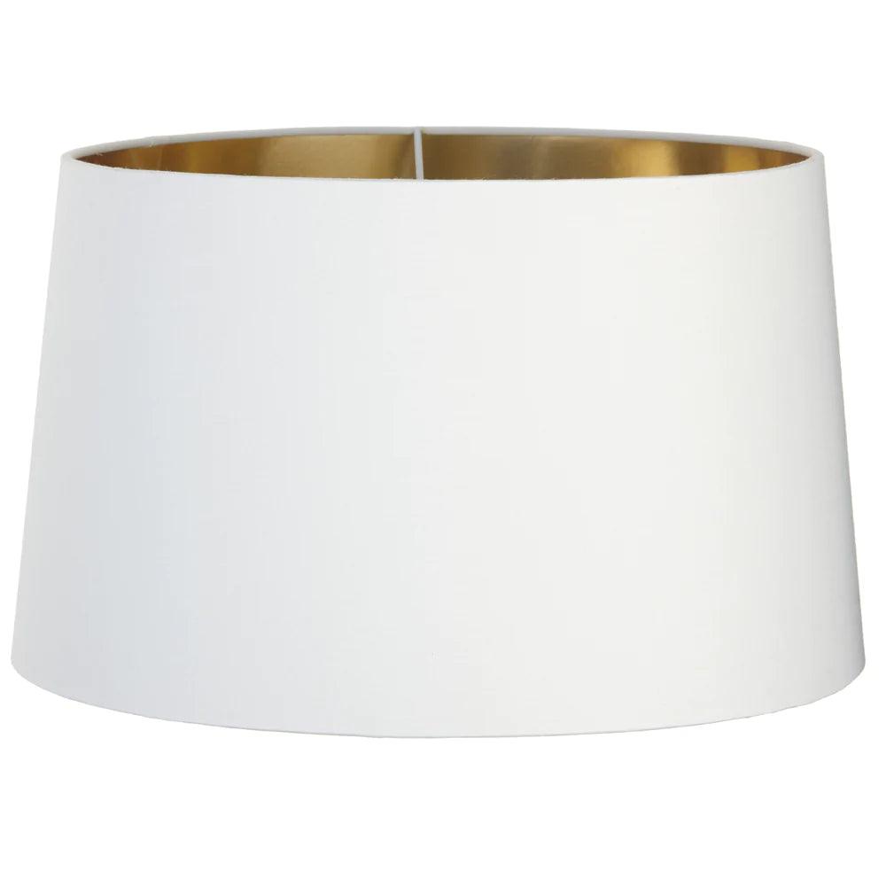 RV Astley Circular Shade in White with a Gold Lining-Esme Furnishings