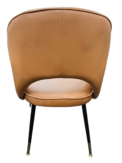 Astra PU Tan Leather Dining Chair