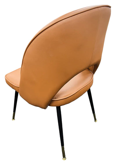 Astra PU Tan Leather Dining Chair