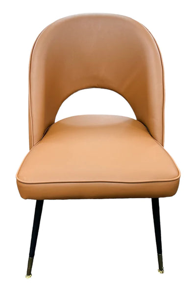 Astra PU Tan Leather Dining Chair