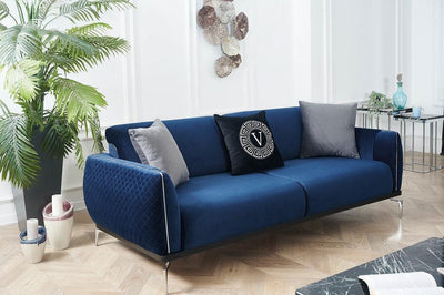 Zena 3+2 Plush Fabric Sofa Set In 4 Colours-Esme Furnishings