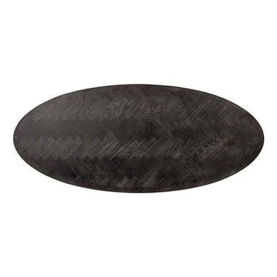 Blackbone Brass Oval 230cm Dining Table-Belmont Interiors