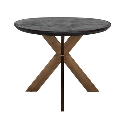 Blackbone Brass Oval 230cm Dining Table-Belmont Interiors