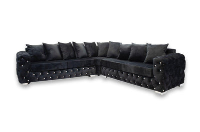 Aston Plush Velvet Sofa Range Collection, 3 Seater, 2 Seater, Corner Sofa-Esme Furnishings