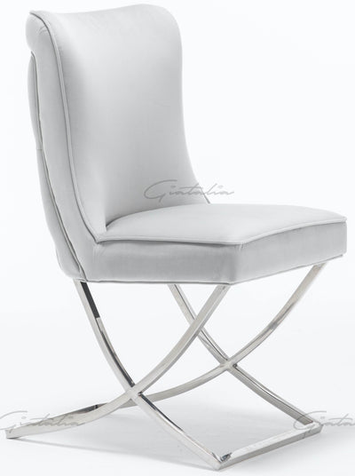 Louis 120cm Grey Marble Dining Table + Belgravia Dark Grey Plush Velvet Button Dining Chairs-Esme Furnishings