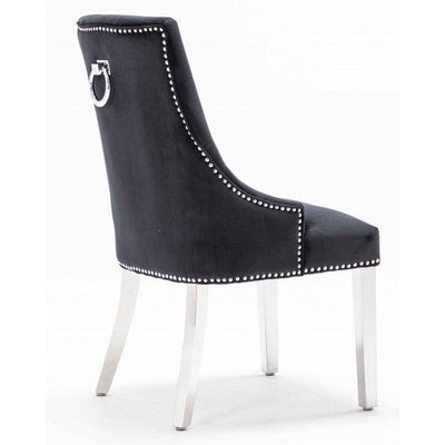 Arianna Grey Marble 150CM Dining Table + Knightsbridge Plush Velvet Dining Chairs-Esme Furnishings