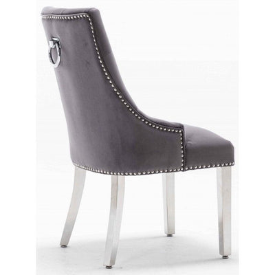 Arianna White Marble 180CM Dining Table + Knightsbridge Plush Velvet Dining Chairs-Esme Furnishings