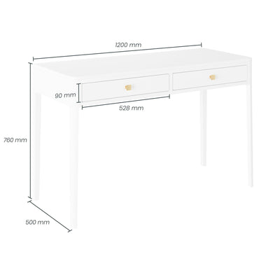 Abberley Desk - White by D.I. DESIGNS-Esme Furnishings