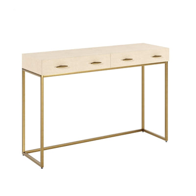 Hampton Console/Desk Ivory DI Designs-Esme Furnishings