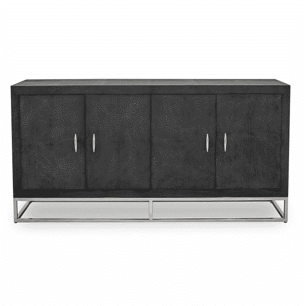 Hampton Sideboard - Black Shagreen by DI Designs-Esme Furnishings