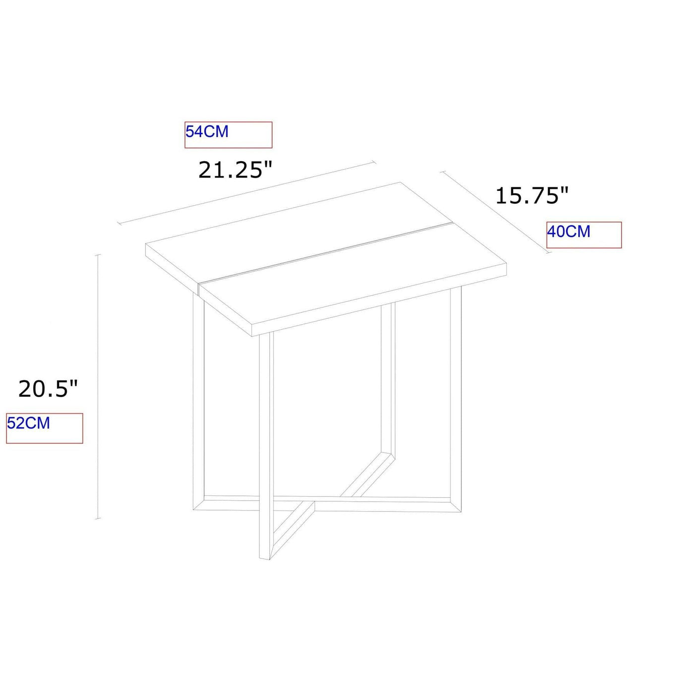 Overbury End Table by DI Designs-Esme Furnishings