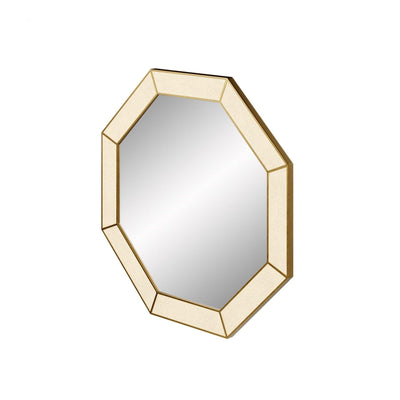 Hampton Mirror, Octagon - Ivory Shagreen by DI Designs-Esme Furnishings