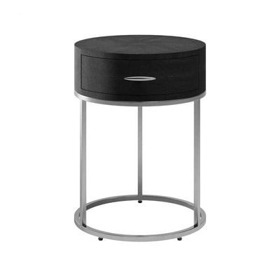 Hampton Bedside - Black Shagreen by DI Designs-Esme Furnishings