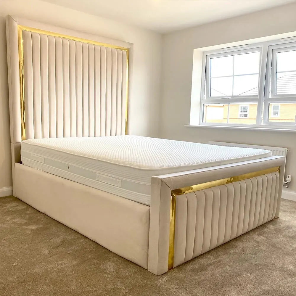 The Verdes Upholstered Plush Velvet Bed Frame