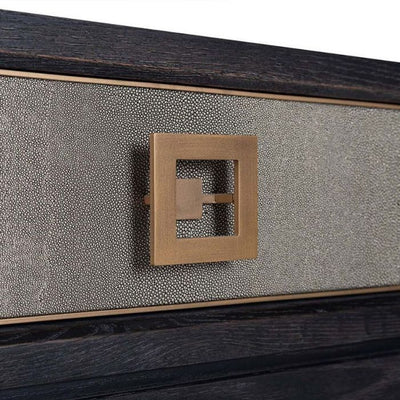 Richmond Bloomingville Faux Shagreen 3 Drawer Console Table-Belmont Interiors