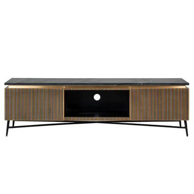 Richmond Ironville Golden 2 Door TV Unit-Belmont Interiors