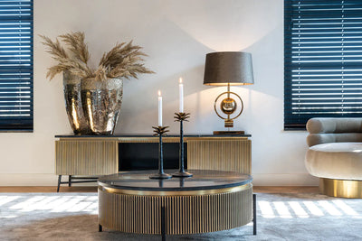 Richmond Interiors Ironville Golden Round Coffee Table