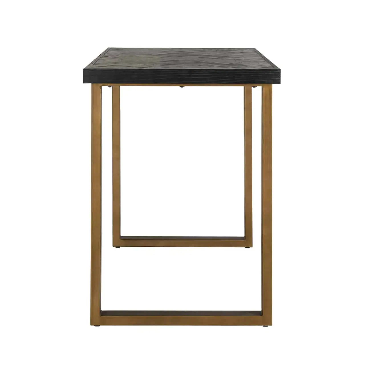 Richmond Interiors Blackbone Brass Bar Table