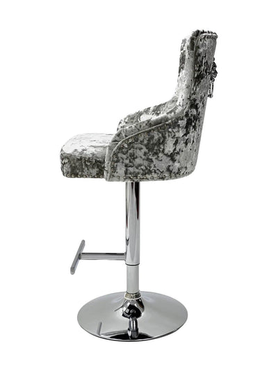 Majestic Crushed Velvet Bar Stool-Esme Furnishings